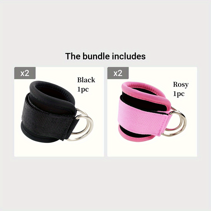 Ankle Resistance Bands with Cuffs, Ankle Bands for Working Out, Glutes  Workout Equipment, Butt Exercise Equipment for Kickbacks Hip Fitness  Training