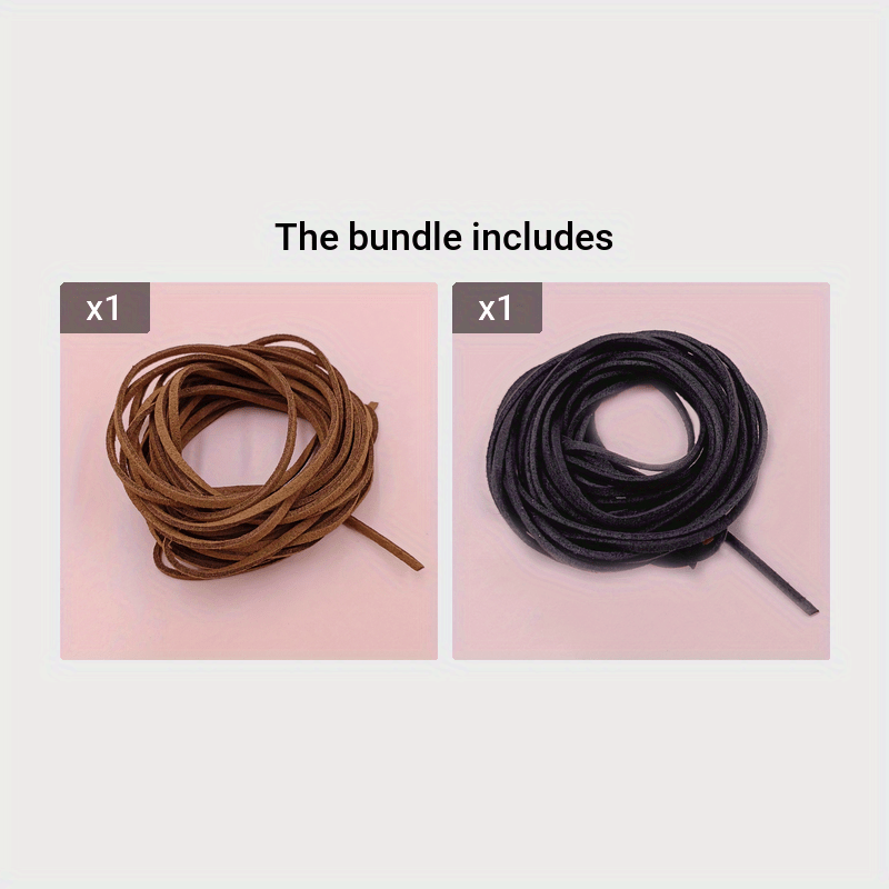 Multicolor Flat Faux Suede Velvet Leather Cord Diy String - Temu