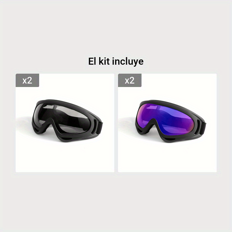 Gafas de esquí para niños, antivaho para niños, con protección UV