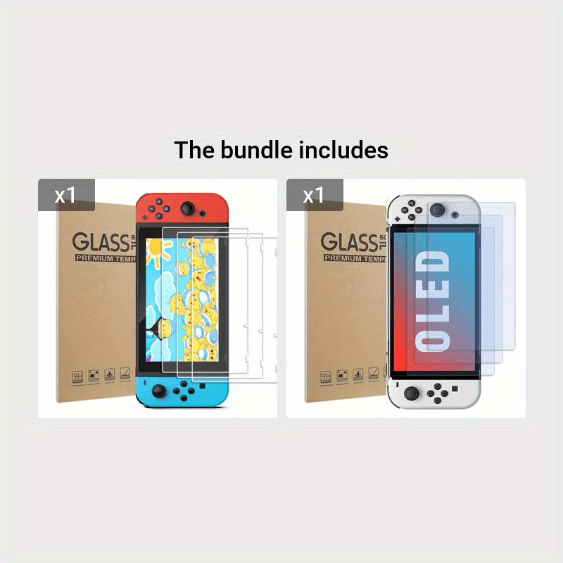 Protection d'écran premium en verre trempé pour Nintendo Switch Lite,  Transparent, Nintendo Switch Lite