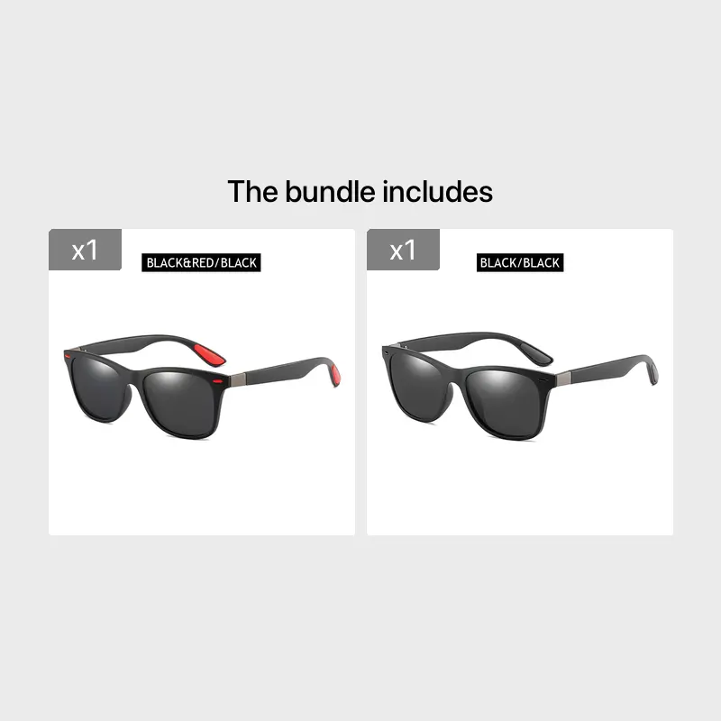 1pc Polarized Sunglasses Men Classic Square Plastic Driving Sunglasses Men  Fashion Black, Shop The Latest Trends