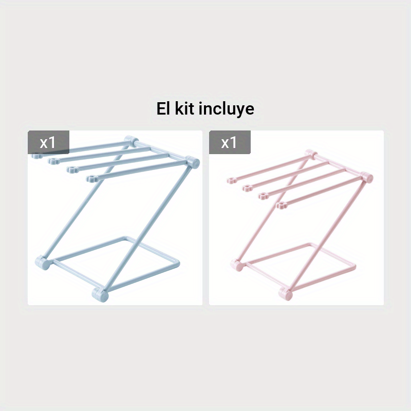 Colgador Toallas Plegable Estante Toallas Limpieza - Temu Mexico