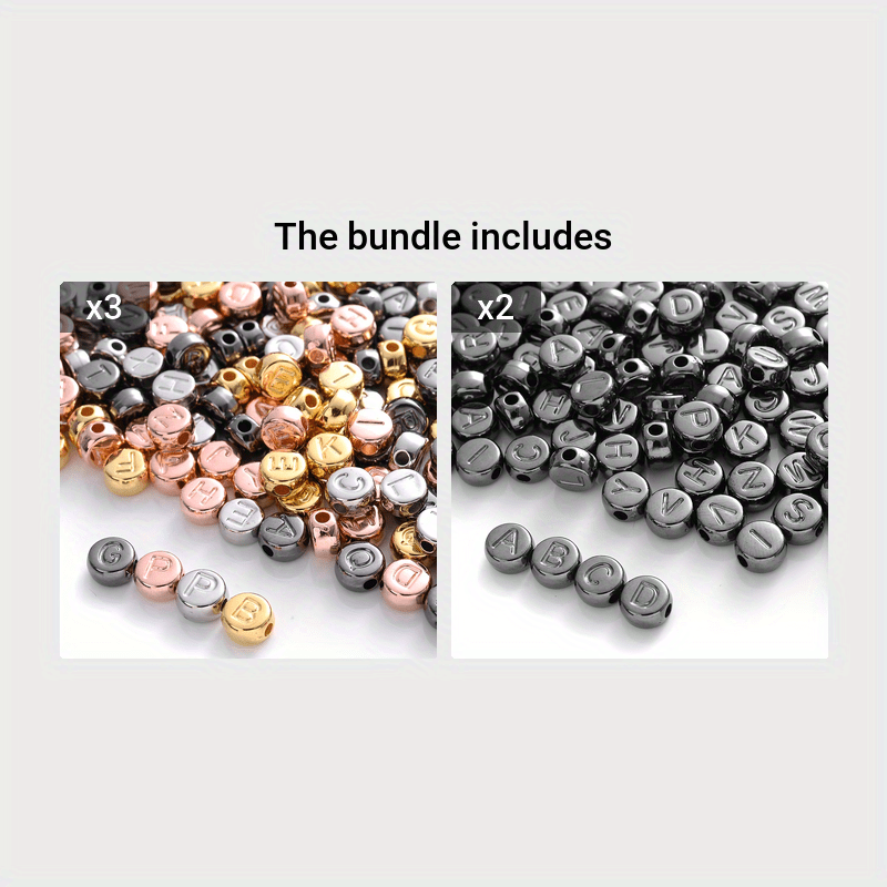 Premium Quality Ccb Silvery Mixed Letter Spacer Beads,flat Round Loose  Letter Beads For Diy Jewelry Making Handmade Bracelet Necklaces - Temu  Slovenia