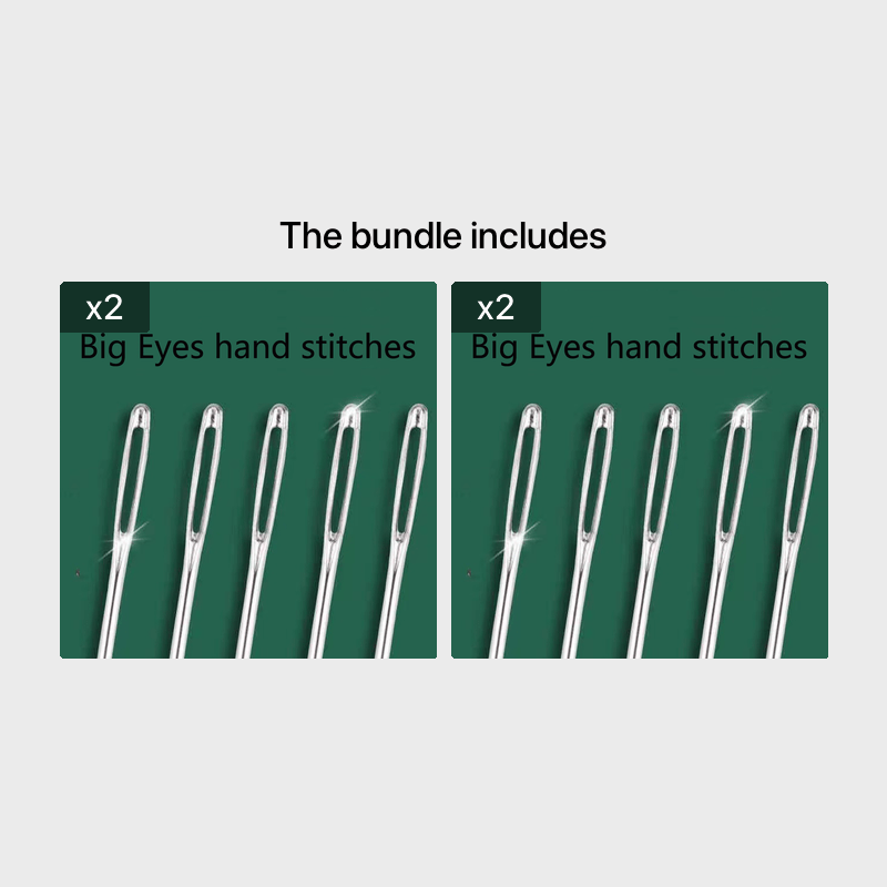 Hand Sewing Needles With Threader Thimble Household Manual - Temu