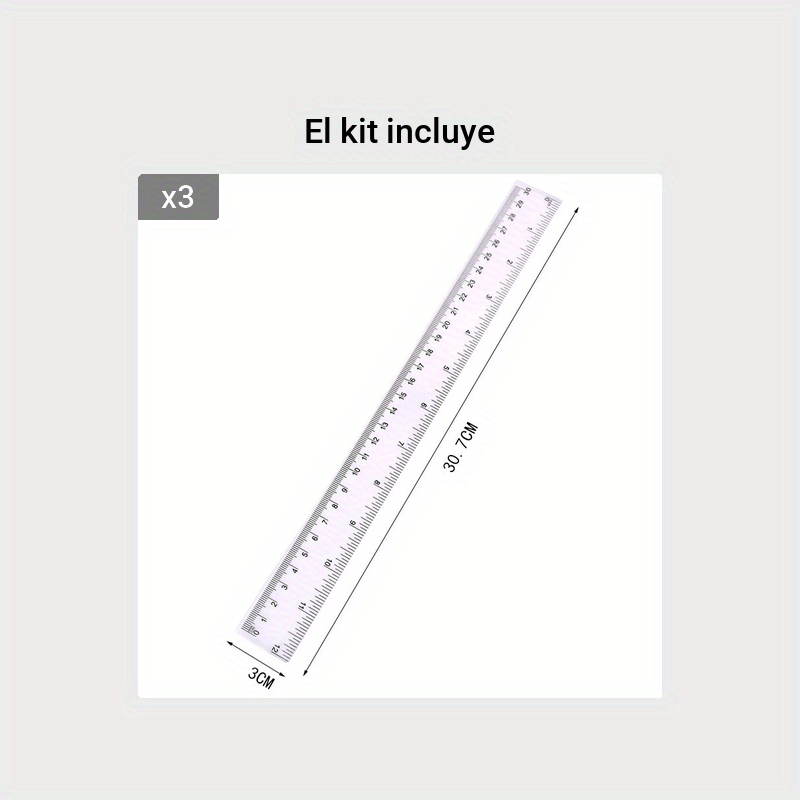 Regla 15Cm Plástico Transparente - DMM Supplies material de oficina y  papelería