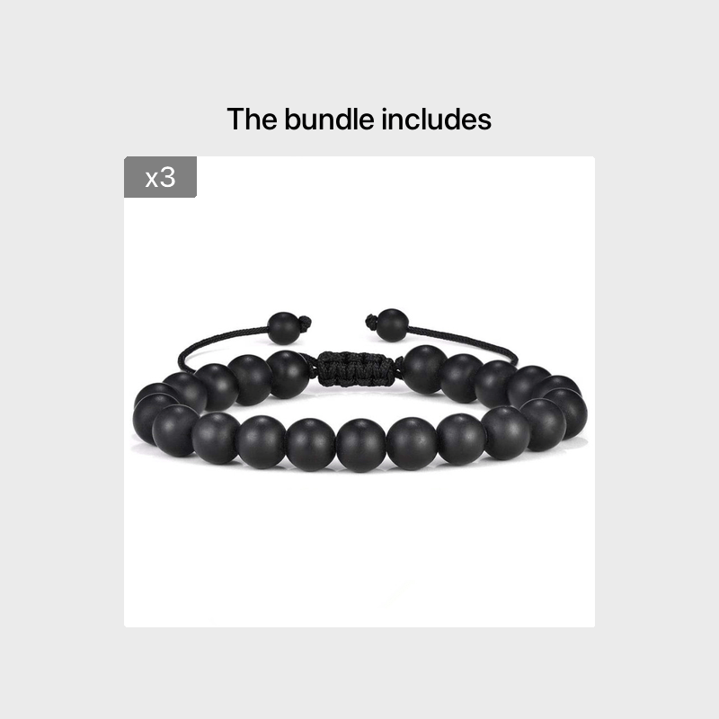 Men's Adjustable Rock Bracelet For Stress Relief