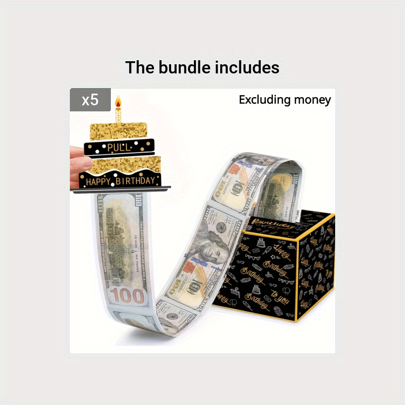 Pull-Out Birthday Money Box - Fun Way to Gift Cash