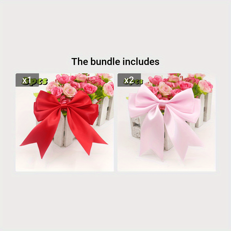 80 Pièces Noeud De Ruban Noeud Rose Decoration Noeud Rose Voiture Mariage Pour Décoration Emballage Cadeau Mariage Anniversaire A39 - Maison