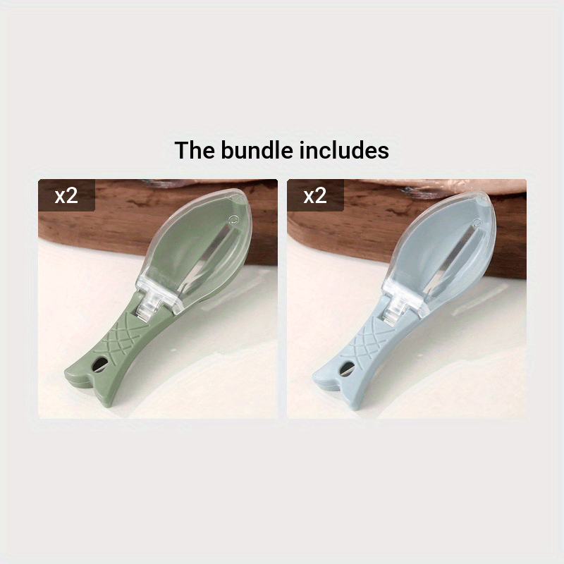 Fish Scale Grille Scraper Fish Cleaning Tool with Cover Scraper Household  Kitchen Cooking Carp Fishing Accessories