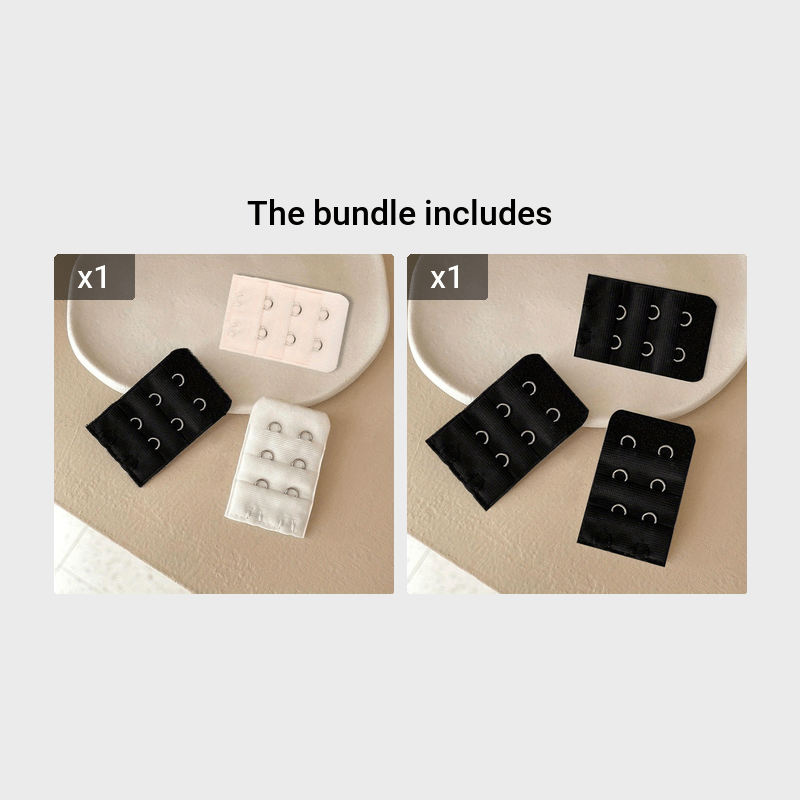 3pcs Adjustable Elastic Bra Strap Extenders Women's Lingerie Accessories