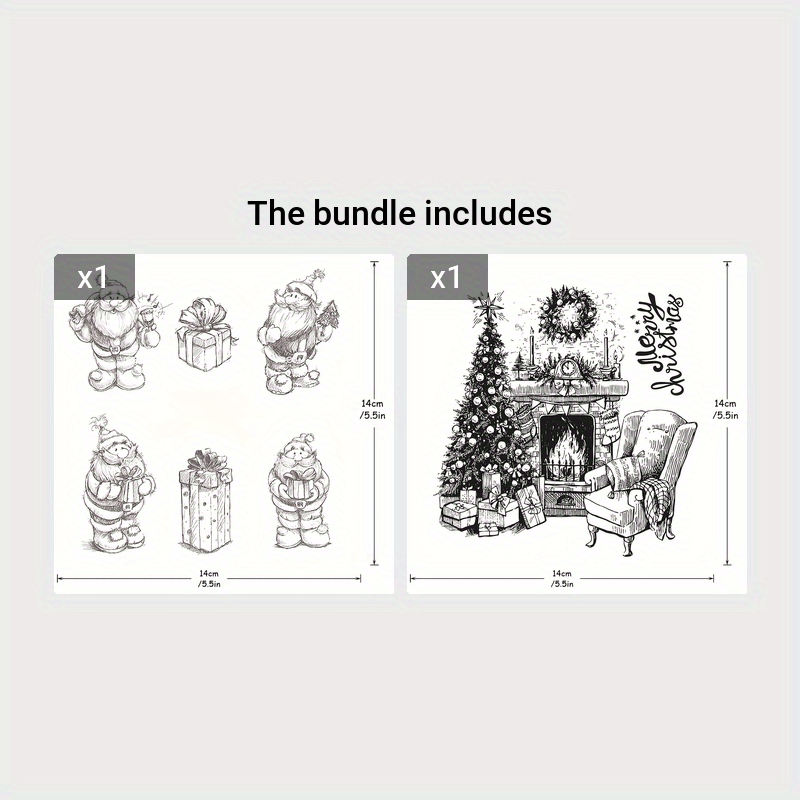  Lapoo Stamps and Dies for Card Making, Santa Claus DIY  Scrapbooking Arts Crafts, Metal Cutting Dies Clear Stamps Sets Arts  Supplies Silicone Gifts for Christmas, Thanksgiving, Halloween (SC040) :  Arts