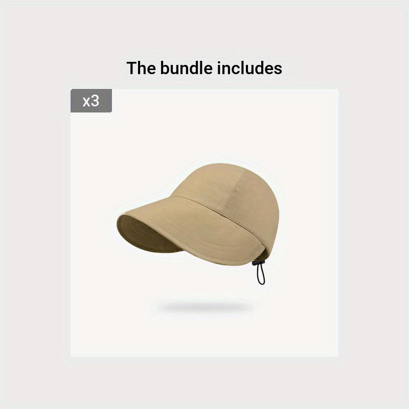 Foldable Wide Brim Sun Hat Drawstring Adjustable Fisherman - Temu