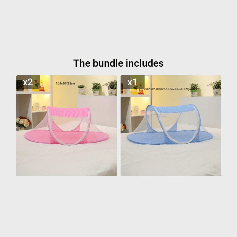 Pop up crib tent clearance folding