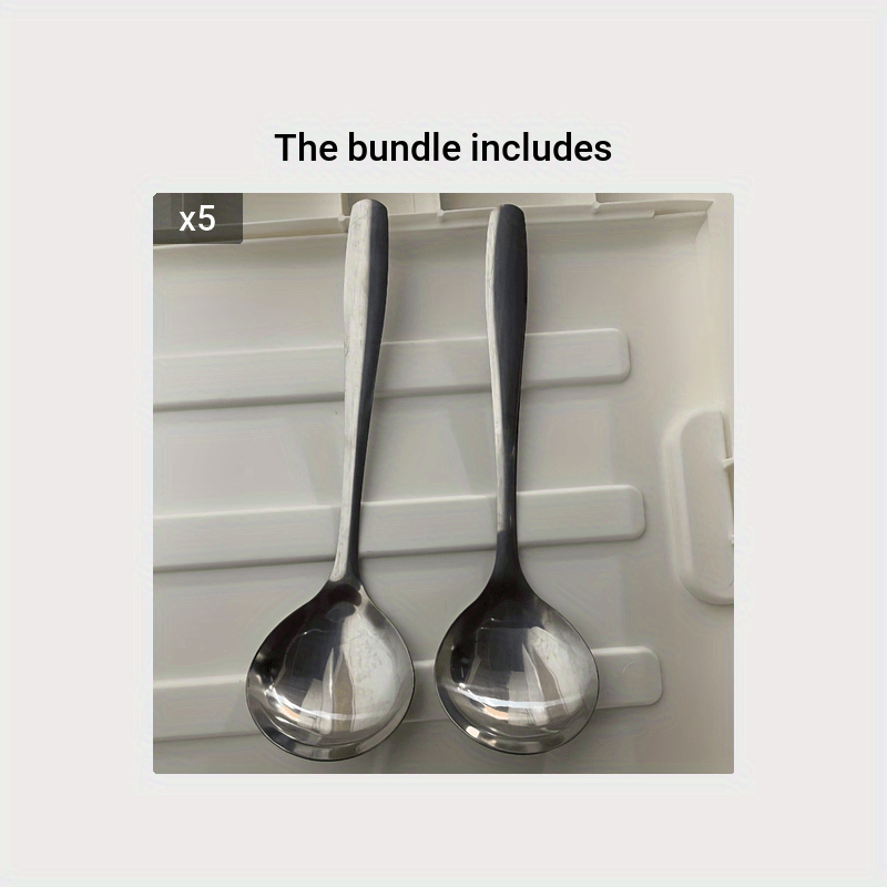 304 Stainless Steel Thickened Spoon Creative Long Handle Hotel Hot Pot  Spoon Soup Ladle Home Kitchen Essential Tools For Restaurant Kitchen - Temu