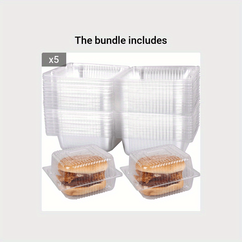 34 oz Round Plastic Disposable Food Containers (50 Pack)