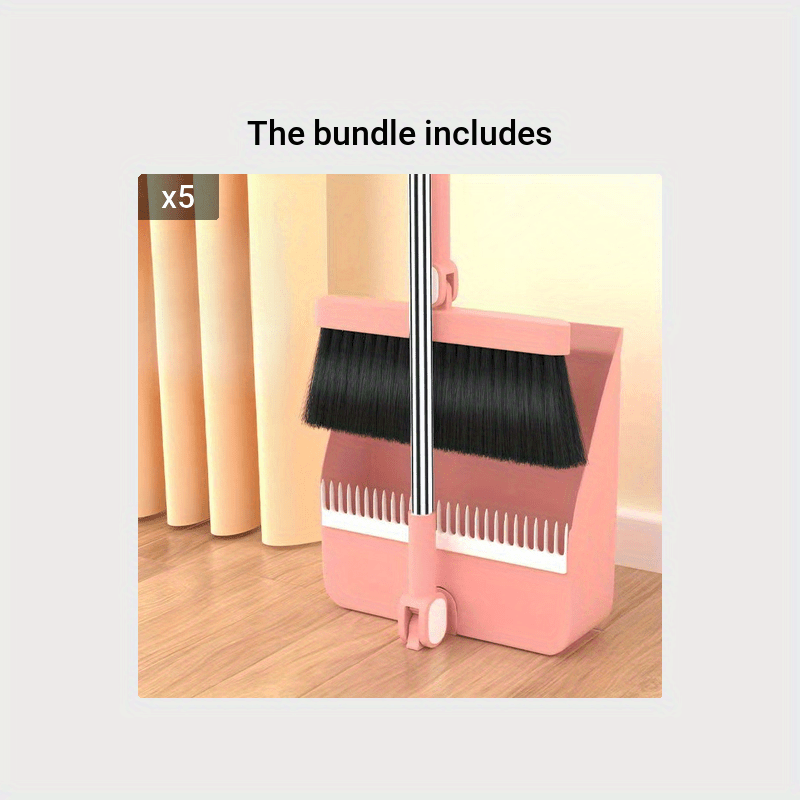 Broom And Dust Pan/broom Combo With Long Handle For Home - Temu