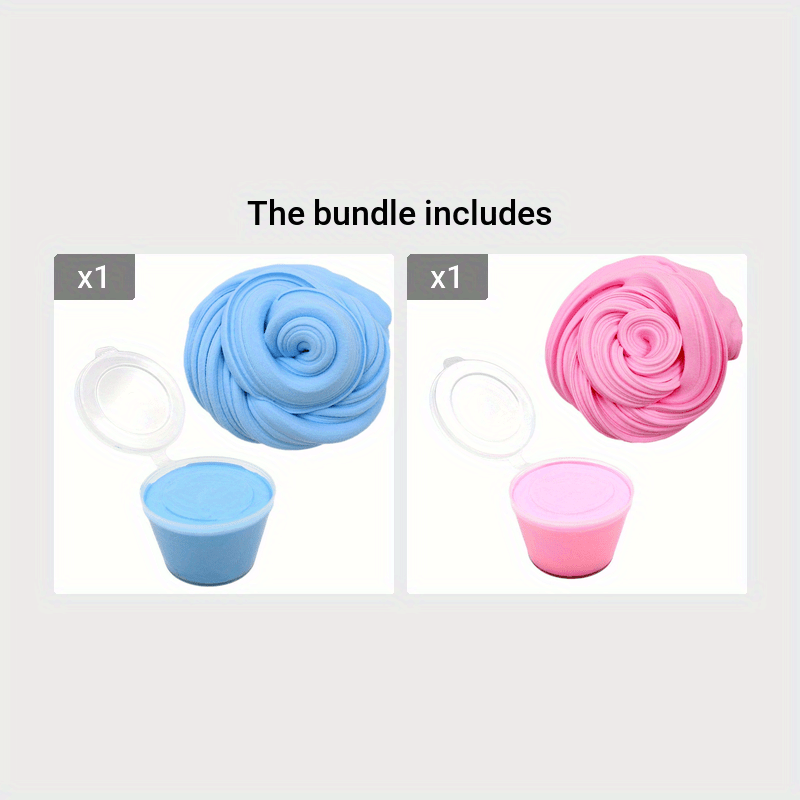 60ml Diy Fluffy Slime Toys Foam Putty Soft Clay Antistress Light Flavor  Charms For Slime Kit Supplies Plasticine Gum Polymer Toy