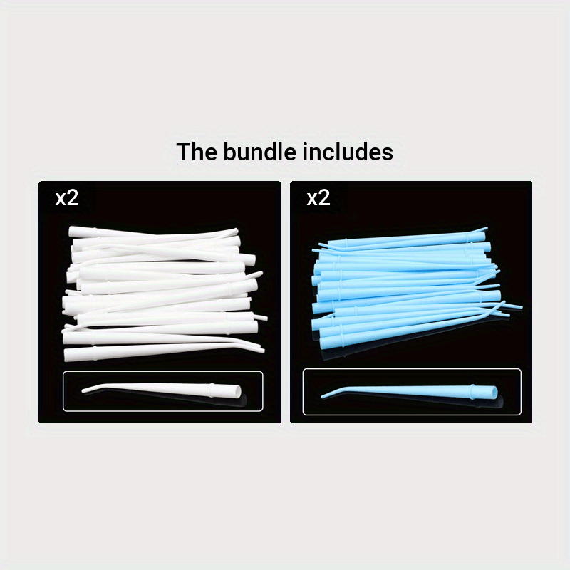 25pcs Disposable Plastic Curved Tips Surgical Aspirator Dental Tools