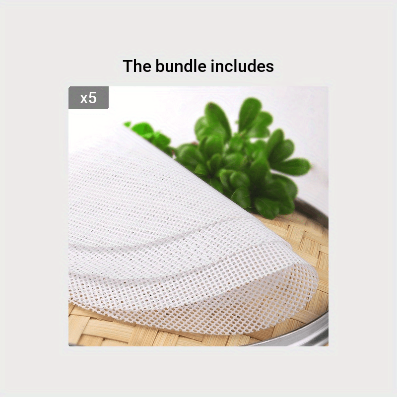 Food Grade Silicone Steamer Mat Pad Round High-temperature Resistant  Nonstick Steamer Cloth Home Steamer Bags Cage Drawer Cloth - Temu