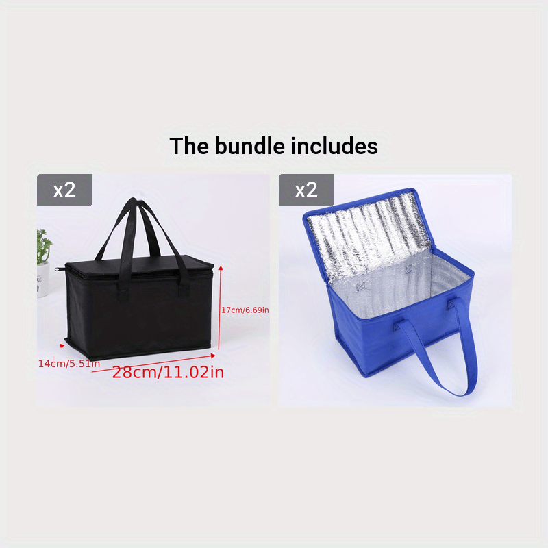 Insulated Cooler Bag for Drinks & Lunch, Portable & Durable