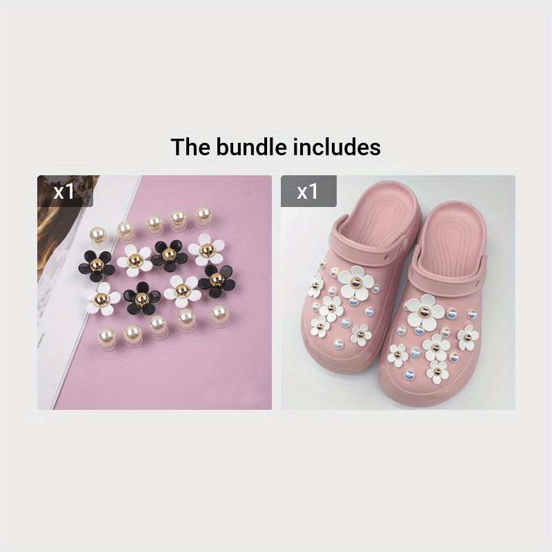 Faux Pearl Shoes Charms For Clogs Sandals Decoration - Temu