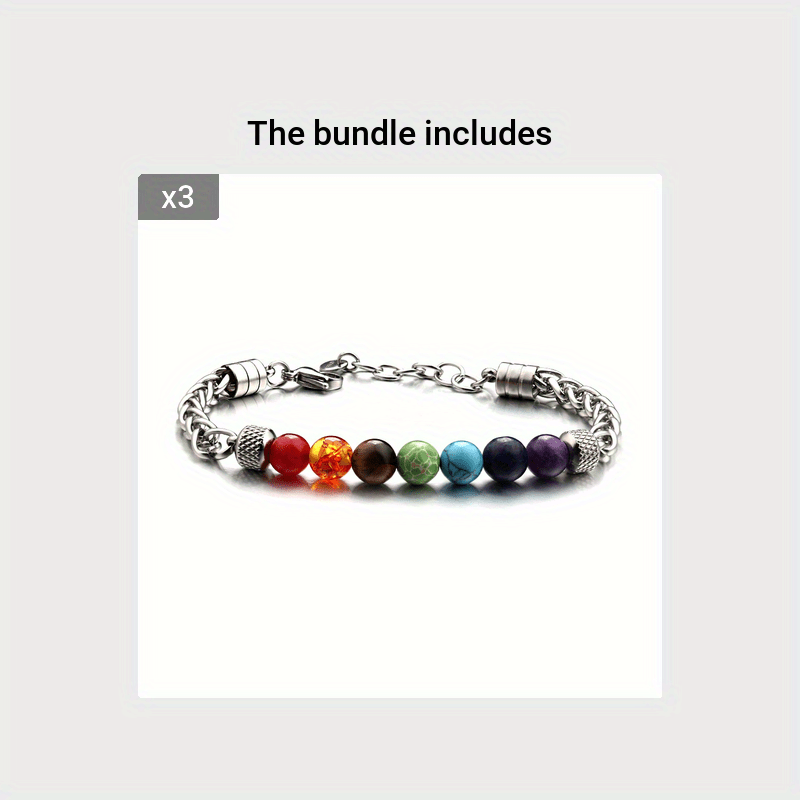 Chakra Balancing Bracelet, Healing Crystal, Energy Healing, Adjustable String Bracelet, Unisex Bracelet ite