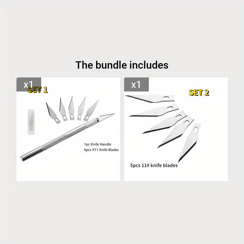 Carving Metal Scalpel Knife Tools Kit Non slip Blades Mobile - Temu