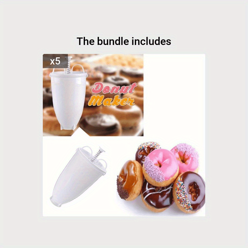 Easy-to-use Donut Batter Dispenser - Perfect For Making Delicious Donuts  And Pancakes At Home - Temu