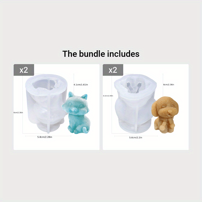 Dropship 1pc Teddy Dog Ice Cube Mold; Mousse Cake Silicone Mold; Creative  Cute Animal Shaped Epoxy Mold; DIY Tools to Sell Online at a Lower Price