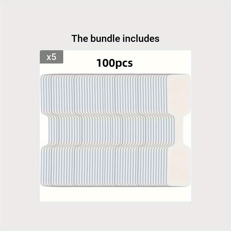 100pcs Paper Price Tags Stickers Jewelry Blank Brand Labels Ring