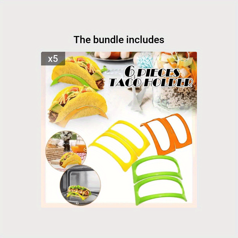 3/6pcs, Mexican Muffin Bracket, Taco Pancake Rack, Taco Holder, Kitchen  Food Grade Corn Roll Rack, Taco Holder Kitchen Stuff Kitchen Accessories  Suit