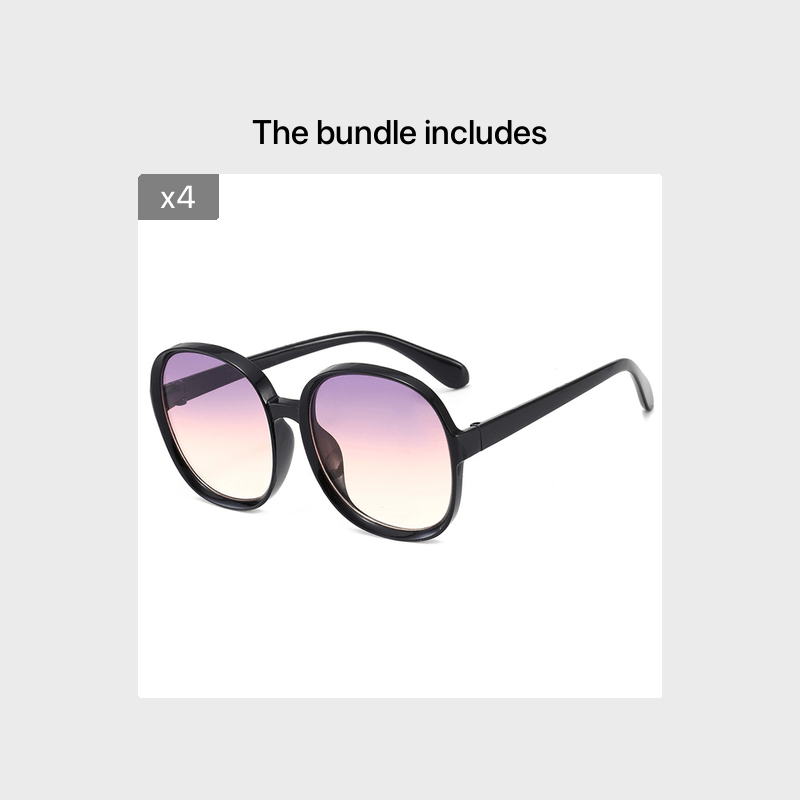 Oversized Frame Sunglasses UV Protection Women Sunshade Eyewear
