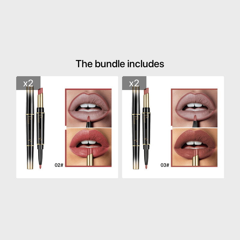 Long Lasting Lipstick & Liner Pen Waterproof Matte Duo