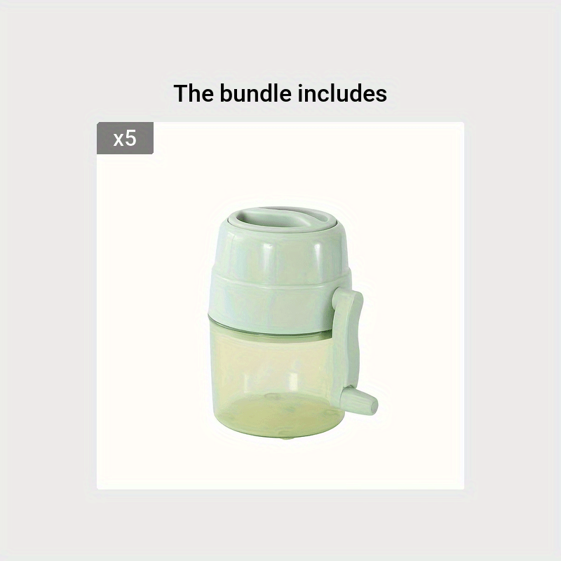 Shaved Ice Machine, Mini Manual Ice Crusher, Portable Ice Maker Crushed Ice  for Kitchen