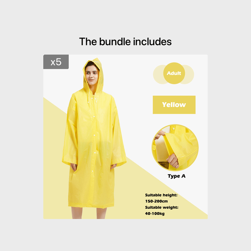 Stylish Waterproof Raincoat with Adjustable Hood - Ultimate Protection