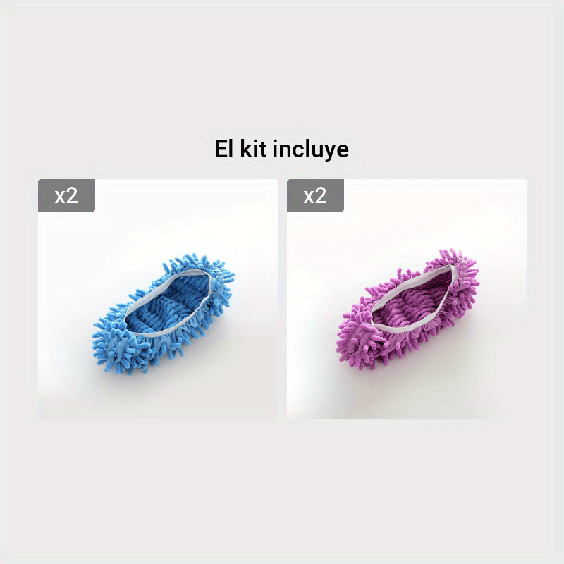 1 Uds Mopa Zapatillas Zapatos Cubierta Suave Lavable Reutilizable  Microfibra Pie Calcetines Suelo Polvo Limpiador De Cabello De 1,11 €
