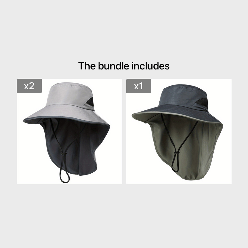 Mens Summer Outdoor Fishing Hat Sun Hat Mens Sun Protection Hat Face Shield  Uv Sun Hat Large Brim Fisherman Hat, Don't Miss These Great Deals