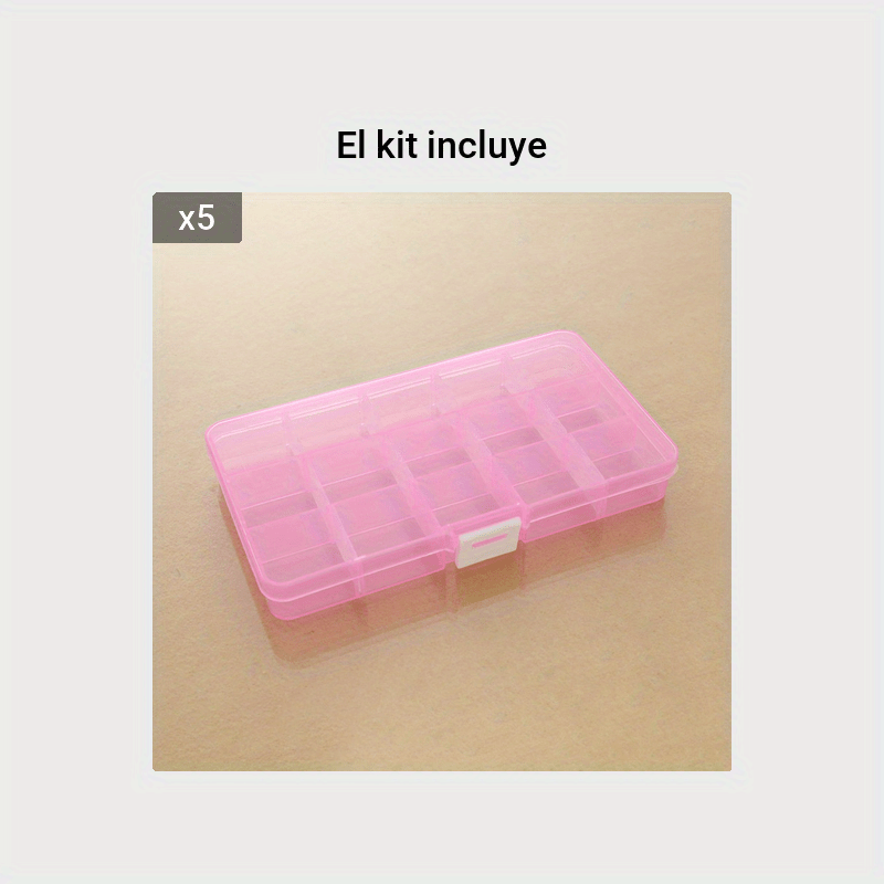 1 Caja Plástico Transparente Medicamentos Caja - Temu Chile