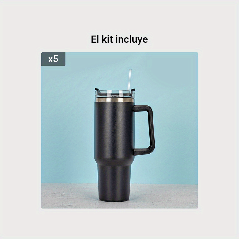 Aicharynic Taza de café para llevar, taza térmica de acero inoxidable, 480  ml, a prueba de fugas, taza de café con tapa, taza térmica para té, café,  agua fría caliente, de viaje