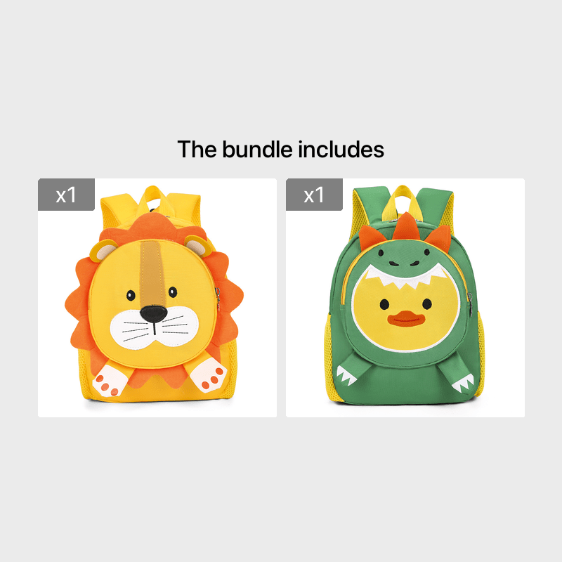 Duck & Dinosaurs Kids Backpack - Assorted Colors