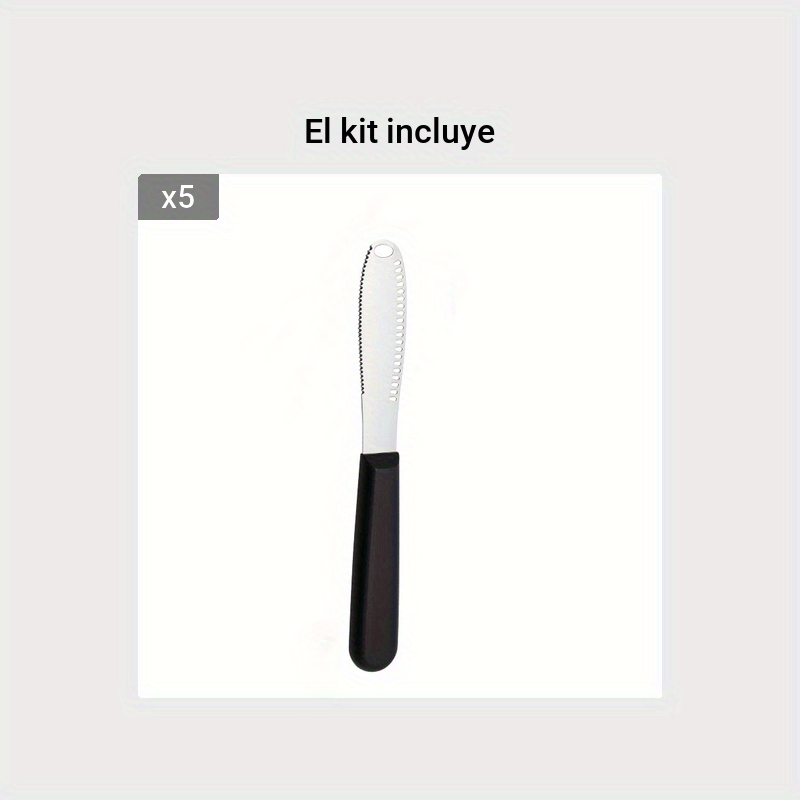  HAHAYOO The Better - Cuchillo esparcidor de mantequilla,  esparcidores de cuchillos de mantequilla, cuchillos de mantequilla de acero  inoxidable, cuchillos de mantequilla para rebanar mantequilla fría con  agujeros, rallador de mantequilla