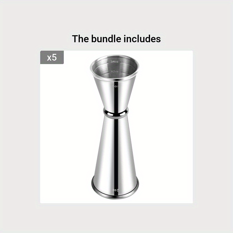 Stainless Steel Double Jigger- 1oz & 2oz
