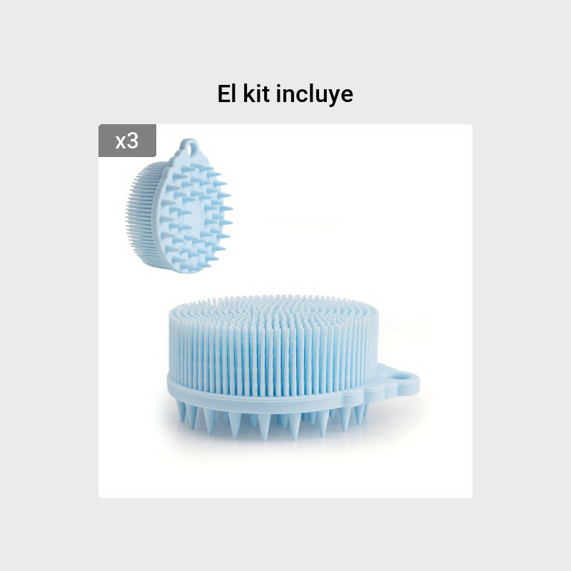 Cepillo de ducha de silicona, cepillo de silicona para el cuerpo con jabón  añadido, cepillo de baño exfoliante para masaje, cepillo de baño para ducha