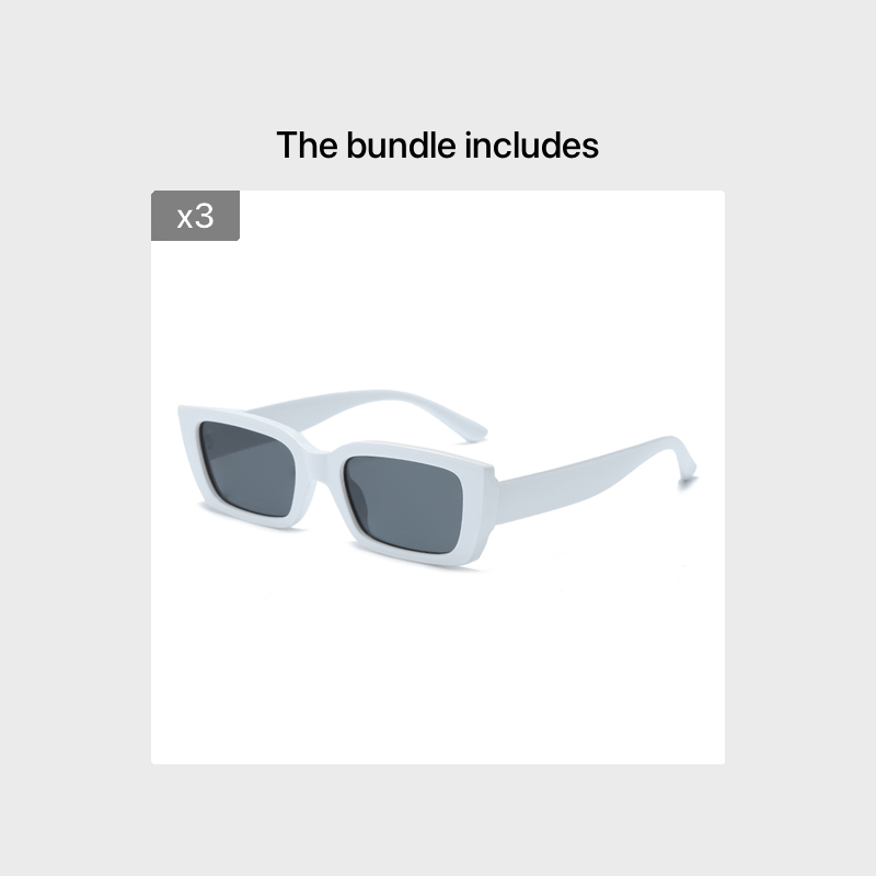 Vintage Rectangular Sunglasses Women's Shades Eyeglasses