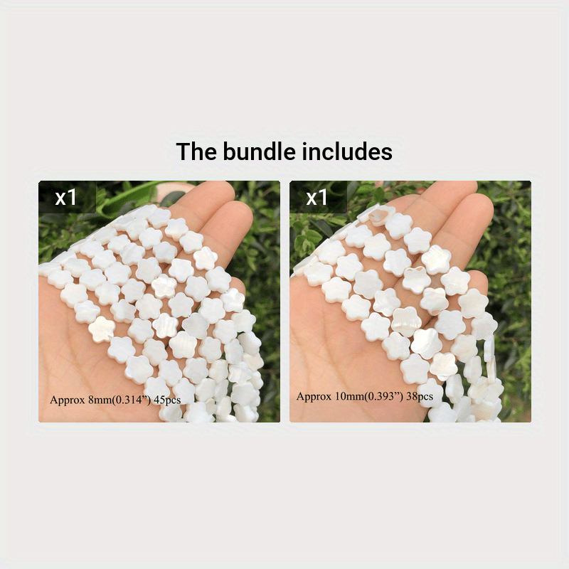 Natural Stone White Mother Of Pearl Trochus Shell Beads - Temu