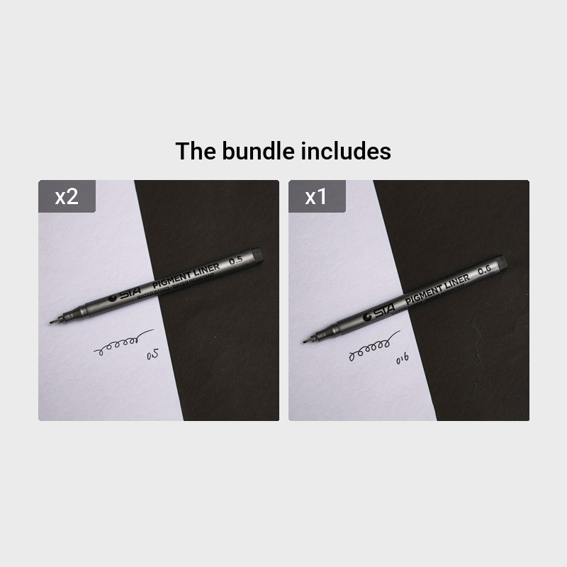 Fine Liner Pens Assorted Nibs Black Micro Liner Pen(0.03mm - Temu