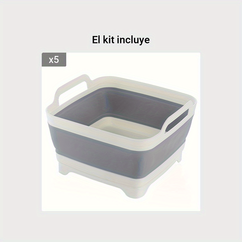 Fregadero plegable con 2.25 galones / 8.5 L, tina plegable para lavar  platos, camping, senderismo y hogar, lavabo de lavado portátil