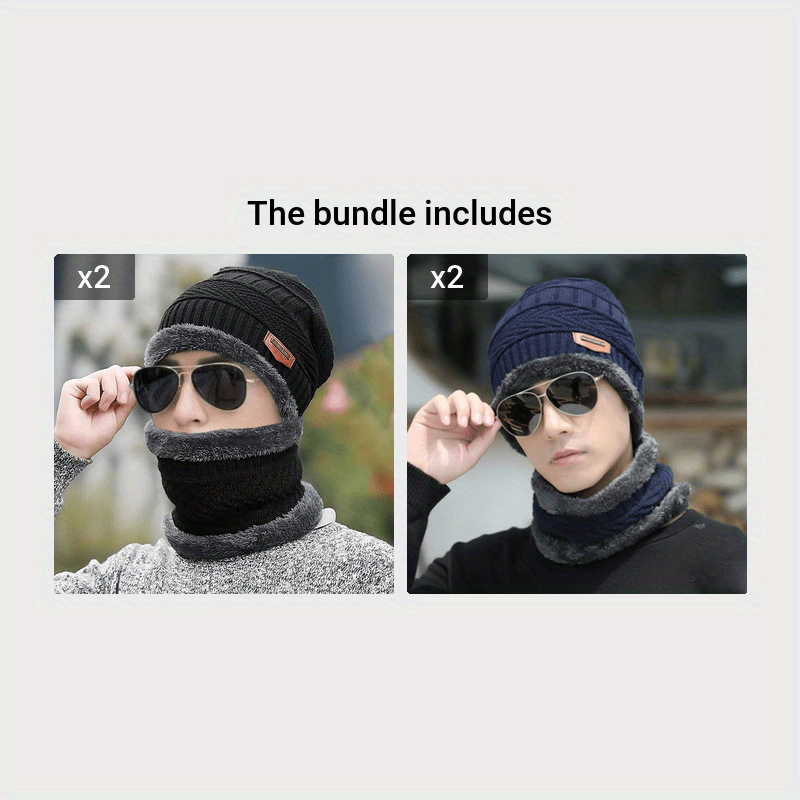 1pc 9120 Vintage Hats For Men Winter Anti-Cold Warm Sweater Hats Ear  Protection Windproof Men's Halter Face Cover All-in-One Knit Cap