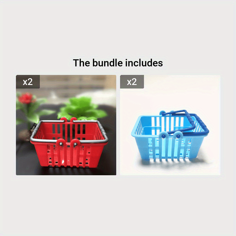 Miniature Shopping Basket Mini Baskets - Temu