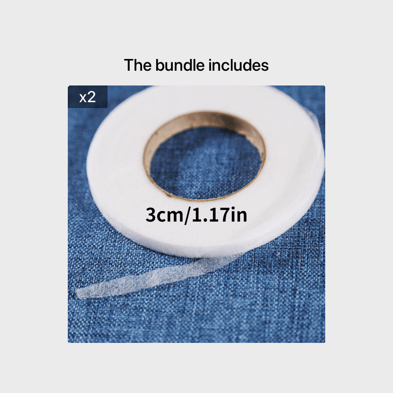 32mm 15m Adhesive Cloth Fabric Tape Adhesive Interlining Single-sided  Fusible For Diy Cloth Dolls Easy Fabric Iron On Sewing
